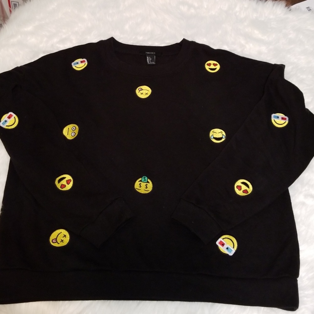 Forever 21 Emoji Sweatshirt